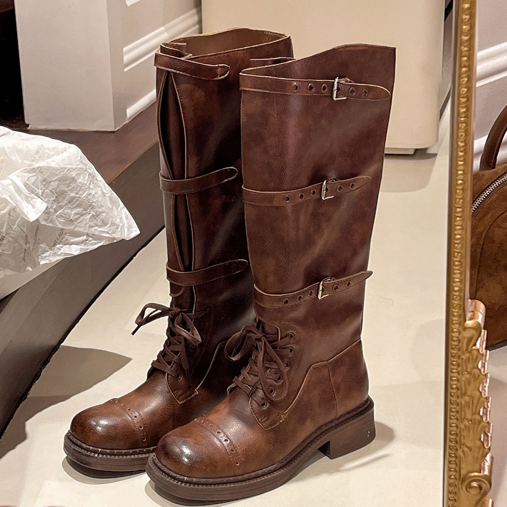 Women'S Fashion Knee High Boots - Sepatu Bot Setinggi Lutut Wanita Desain