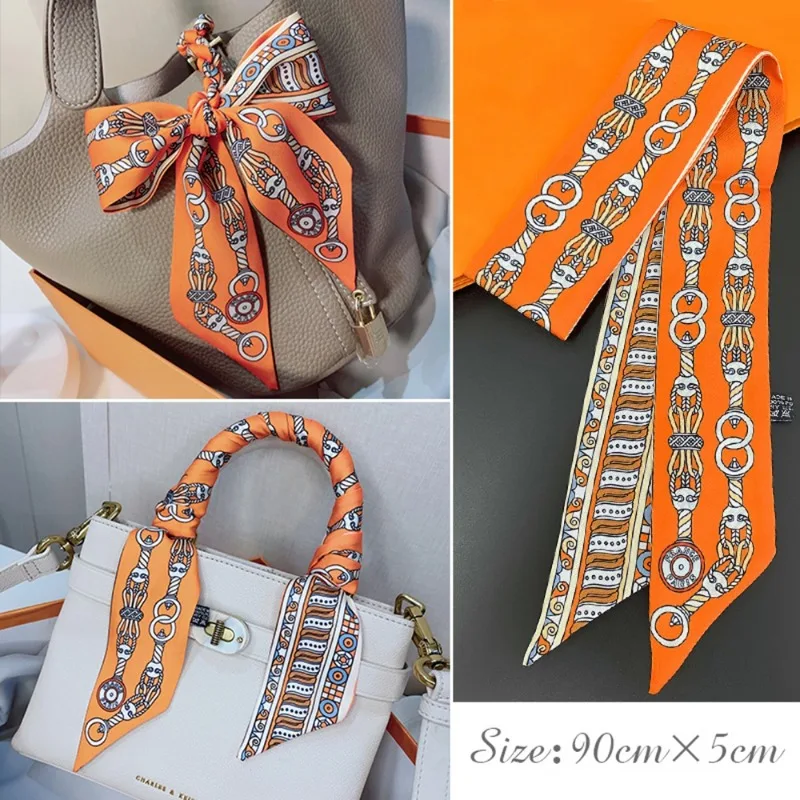 Women Fashion Necktie - Syal Sutra Tipis Modis untuk Wanita,