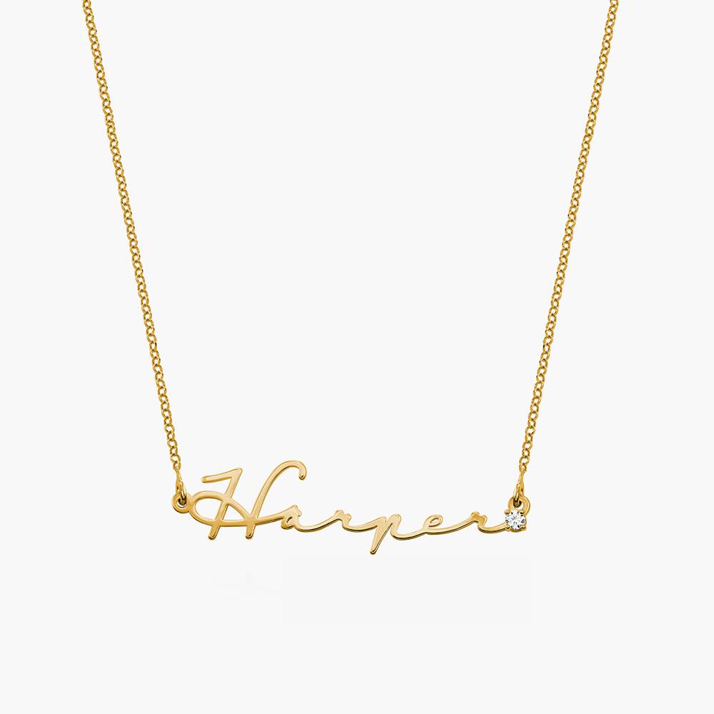 Kalung nama dengan berlian-per - Women Fashion Names ulasan dan harga
