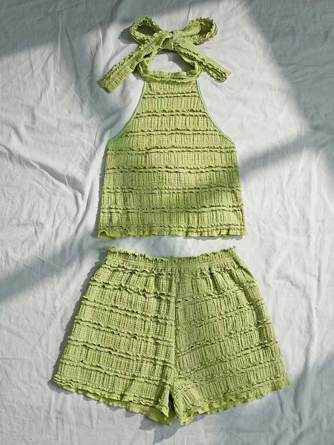 Set Atasan Cami & Hot Pants Ga - Lace Trim Cami ulasan dan harga