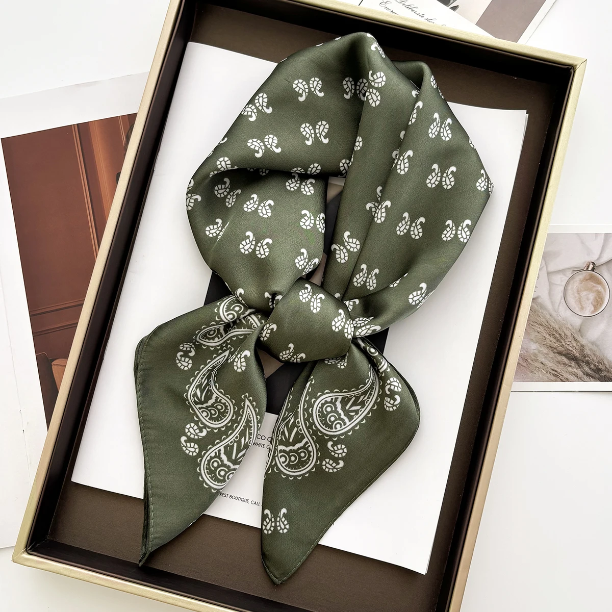 Syal Persegi Satin Lembut Wani - Women Fashion Necktie ulasan dan harga