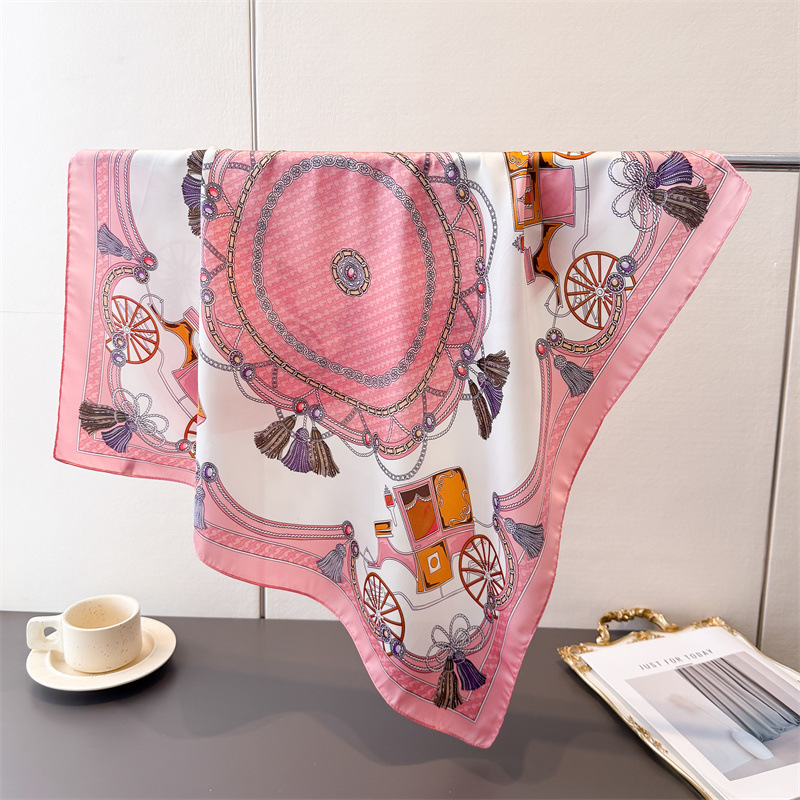 Selendang Sutra Mewah Motif Ce - Women Fashion Necktie ulasan dan harga