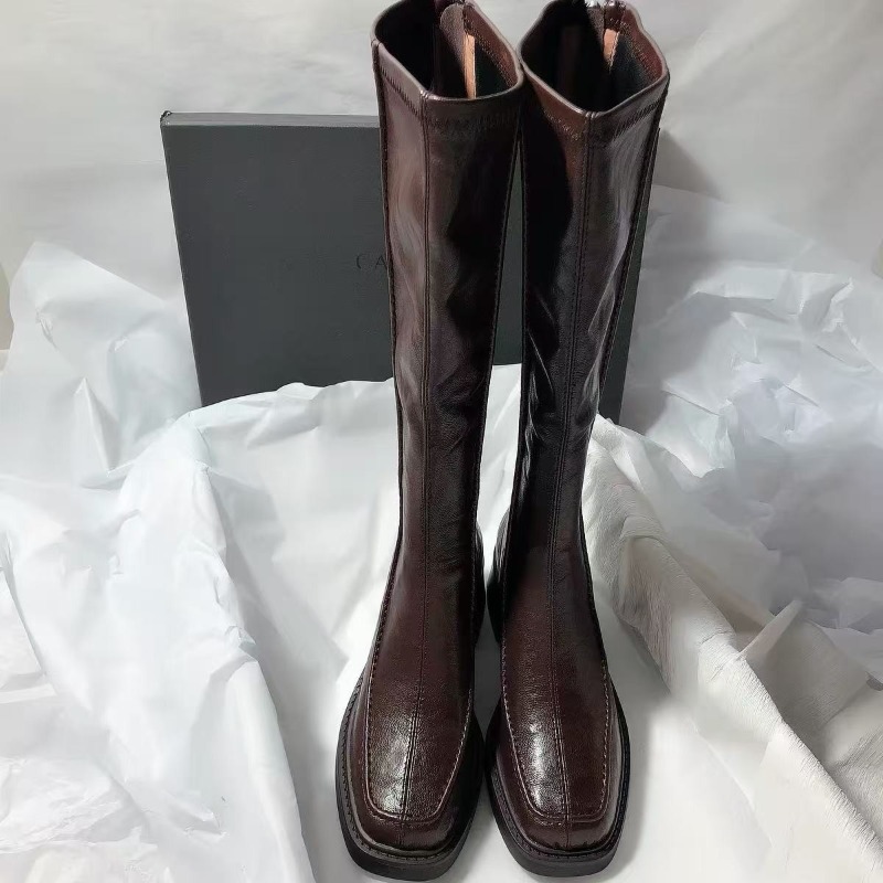 Sepatu Bot Panjang Berujung Bu - Women'S Fashion Knee High Boots ulasan dan harga