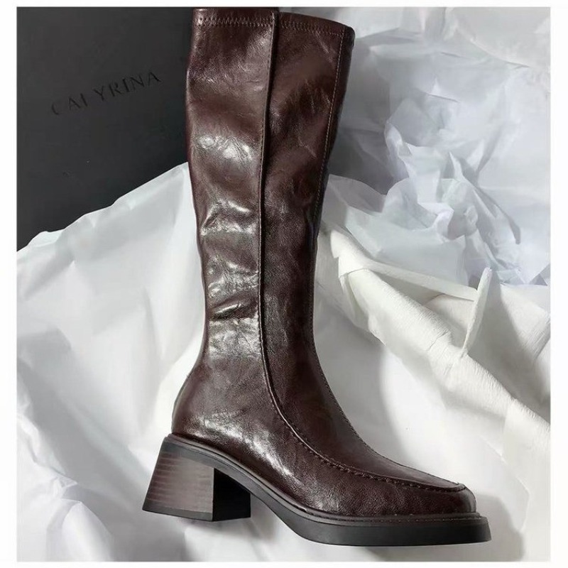 Sepatu Bot Panjang Berujung Bu - Women'S Fashion Knee High Boots ulasan dan harga