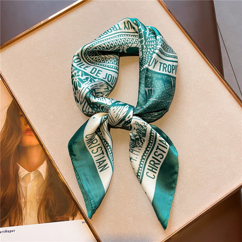 Saputangan Satin Sutra Cetak H - Women Fashion Necktie ulasan dan harga