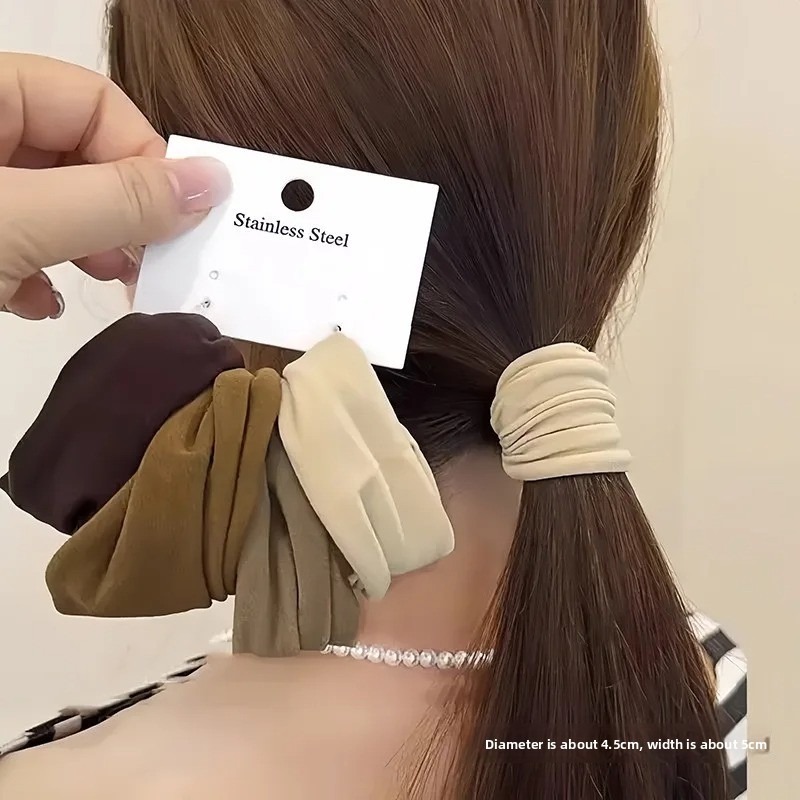 4 Buah Ikat Rambut Elastis Teb - Women'S Fashion Korea ulasan dan harga