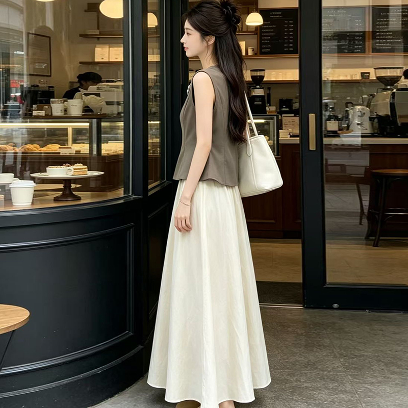 Set Rok Vest Pinggang Ramping  - Women'S Fashion Vest Tops ulasan dan harga
