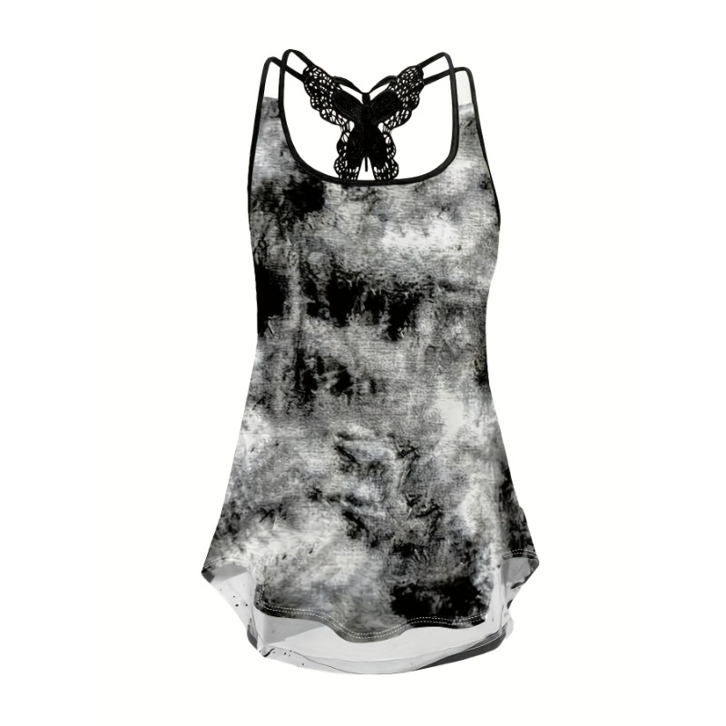 Tank Top Gambar Cetak Ukuran B - Women'S Fashion Vest Tops ulasan dan harga