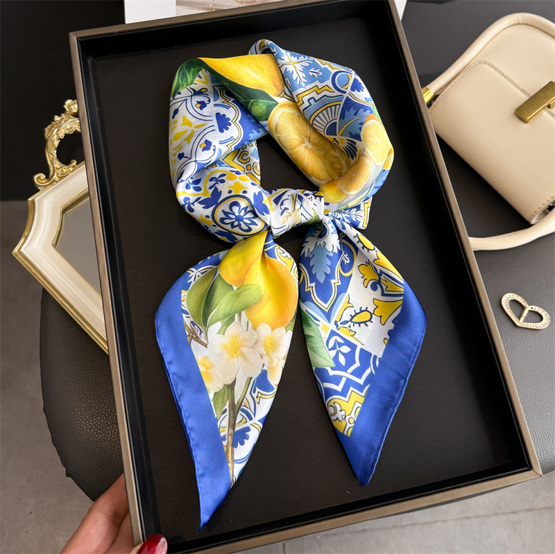 Kerudung Segi Empat Sutra Moti - Women Fashion Necktie ulasan dan harga