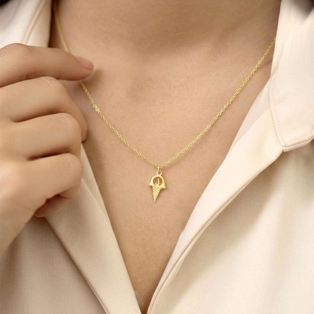 Kalung Es Krim Berongga Mode K - Women Fashion Dress Names ulasan dan harga
