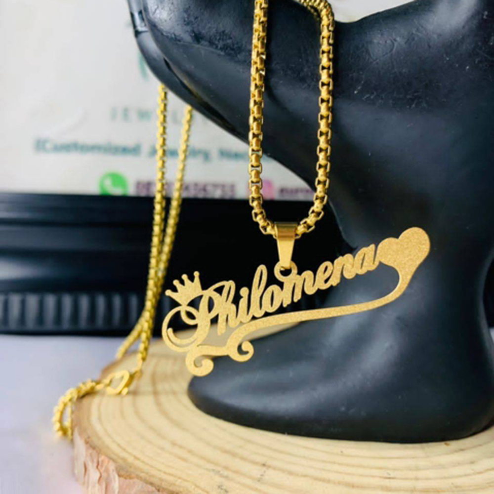 Kalung nama buram kustom untuk - Women Fashion Names ulasan dan harga